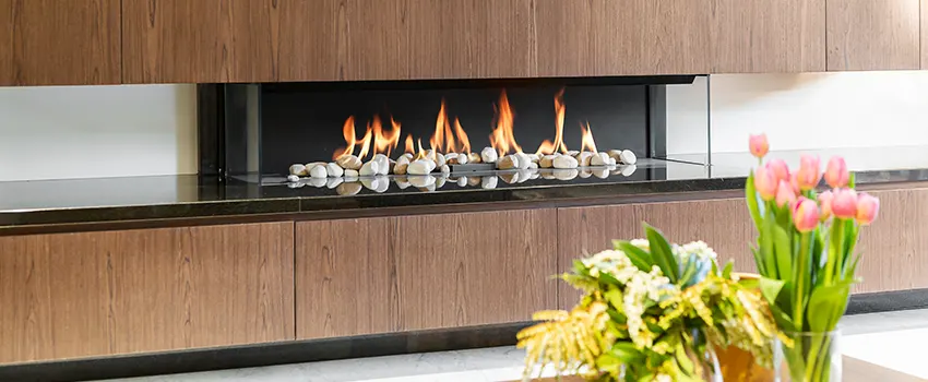 Double-height Fireplace Design Refurbishment in Troy, Michigan